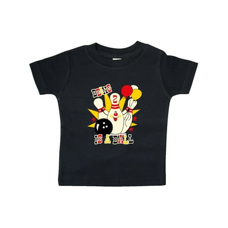 

Inktastic Cute Bowling Pin 2nd Birthday Gift Baby Boy or Baby Girl T-Shirt