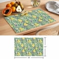thumbnail image 6 of Easter Placemats Set of 12 Spring Chicken Botanical Grasses Flowers Herbs Place Mats Indoor Wipeable Table Mats Washable Cloth Dining Table Placemats for Kitchen Holiday Party Home Decor 13x19 Inch, 6 of 9