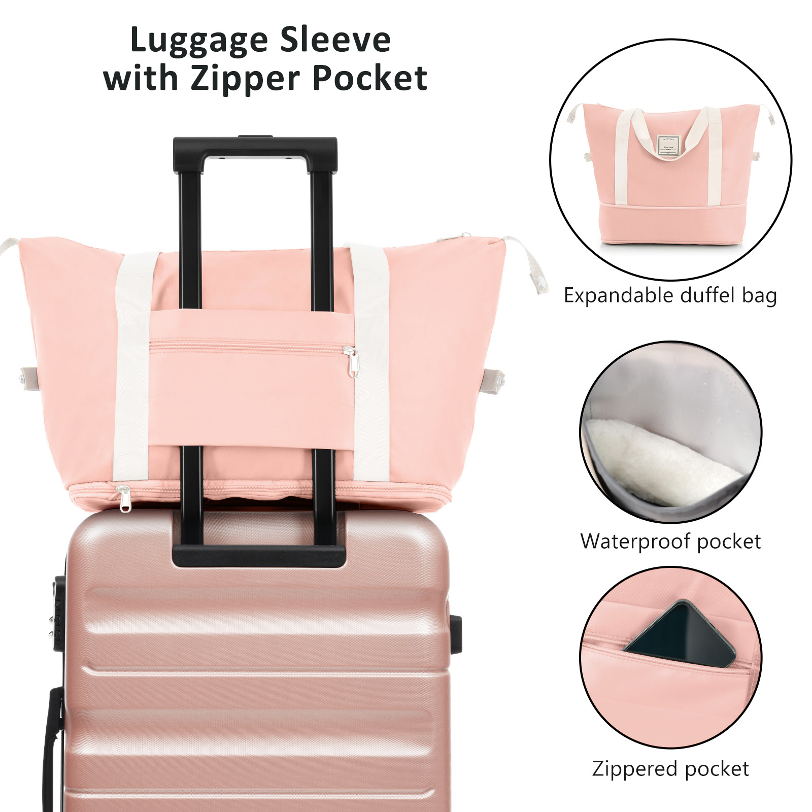 Hardshell ABS Luggage Set - Lightweight Dual Spinner Suitcases, Expandable Carry-On & Check-In, Organized Travel Solutions