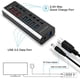 thumbnail image 1 of Concentrador USB alimentado RSHTECH 7 puertos Hub USB 3.0 con 4 puerto, 1 of 2