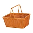 thumbnail image 3 of Cesta de picnic Cesta de frutas Cesta de servicio de almacenamiento decorativa portátil 33cmx23cmx18cm, 3 of 8