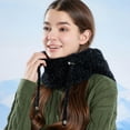 thumbnail image 5 of QLEICOM Beanie for Women,Womens Winter Hat,Women Balaclava with Knit Construction and Fleece Lining Providing Complete Head Neck and Face Coverage Outdoor Black, 5 of 5