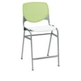 thumbnail image 5 of KFI Studios KOOL Armless Stacking Counter Barstool, White Seat, Lime Green Back, 5 of 6