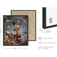 thumbnail image 3 of HAUS AND HUES Witch Poster Gothic Wall Art - Vintage Witch Art Gothic Wall Decor, Occult Poster Witchy Wall Decor, Gothic Prints, Spiritual Posters Witches Going to Sabbath (Framed Black 16x20), 3 of 6