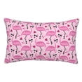 thumbnail image 1 of Fotbe Cool Flamingos Funda de Almohada Decorativa Estilo Occidental, Lujo en Algodón, Fundas para Almohadas King, Cojín Estampado para Decoración del Hogar-20"x30", 1 of 6