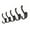 🍒 Black_Base#6122, variant on Wall Hooks Set, Heavy Duty Coat and Towel Hooks for Bathroom, Kitchen and Entryway Storage, No Drill, 5 Pack