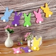 thumbnail image 4 of Easter Bunny Clearancce Easter Party Decorative Bunny Flags Flags White Bunny Colorful Easter Bunny Flags Flags Floral, 4 of 6