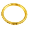 thumbnail image 2 of para mujer, Color dorado de material acero de latón, con estampado de flores, brazaletes clásicos para mujer 62mm, 2 of 8
