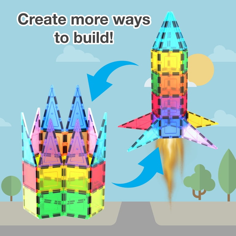PicassoTiles Rocket Booster Magnetic Set, 32 Pieces photo 8