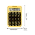 thumbnail image 2 of Djunllk Calculator - Solar Power & Battery Jelly Style Candy Color Exquisite Mini Scientific Calculator Portable Pocket Size Standard Function for On-the-Go Office Home School, 2 of 5