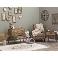 thumbnail image 2 of Sophia & William Wood Block Veneer 3-Drawer Accent Storage Cabinet Nightstand, 2 of 6