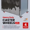 thumbnail image 3 of Paquete de 8 unidades Best Service de Caster Wheels Online con freno de 2 a 5 pulgadas, 3 of 6