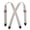 Beige, variant on CTM Elastic Undergarment TSA Compliant Clip End Suspenders (Women)