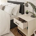 thumbnail image 5 of Pemberly Row Modern Transitional Kelly Nightstand in Ivory Oak, 5 of 12