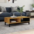 thumbnail image 1 of vidaXL Coffee Table FLAM 100x50x32.5 cm Solid Wood Pine, 1 of 5