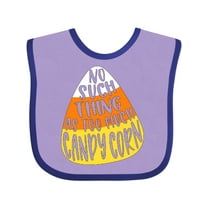 Inktastic Halloween No Such Thing as Too Much Candy Corn Boys or Girls Baby Bib