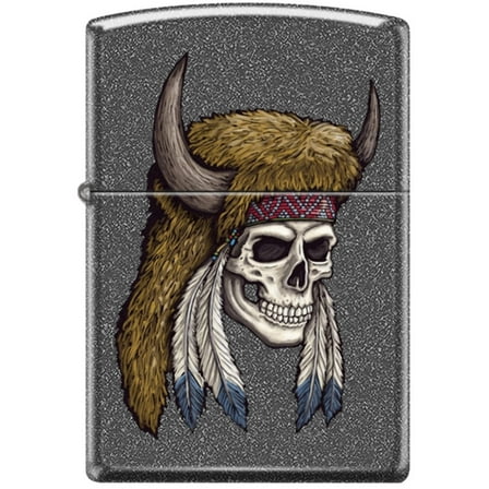 Zippo Lighter - Bison Skull