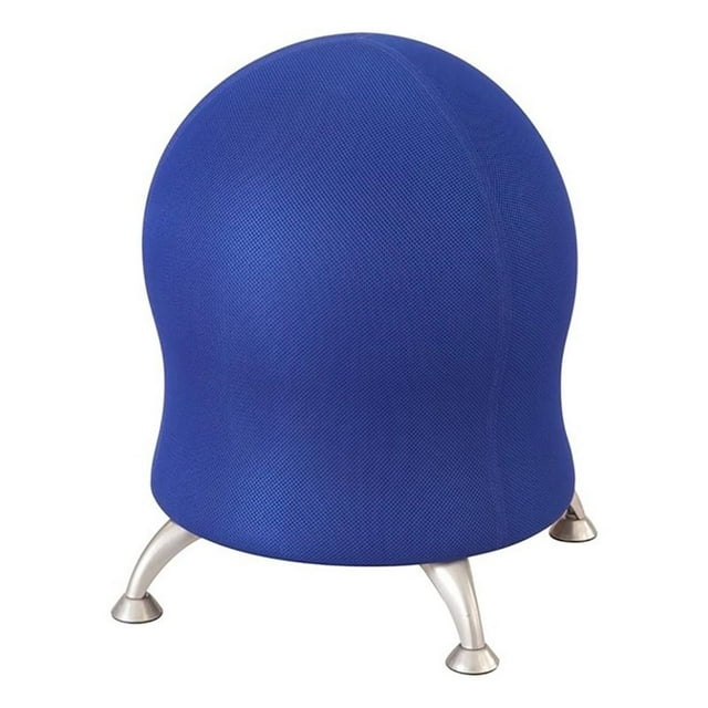 Scranton & Co Fabric Blue Ball Chair Rectangular Active Seating 23" Unassembled