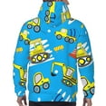 thumbnail image 7 of Honeii Cute Car Cartoon Pattern Mens Hoodies Men's Loose Sleeve Sweatshirt,Pullover Hooded Sweatshirt for Men,Essentials Hoodie-Small, 7 of 7