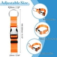 thumbnail image 2 of Add A Bag Luggage Strap, 6-12 Inch Adjustable Suitcase Belt Travel Accessories, Luggage Connector for Carry-on Baggage, Orange, 2 of 7