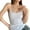 White-M, variant on Women Seaside Invisible Strap Camisole Large U Neck Crop Top Sleeveless Crop Top Vacation Travel Sling Vest