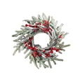 thumbnail image 2 of KLKCMS Christmas Candle Holder Ornament Rustic Table Centerpiece Xmas Wreath Artificial B, 2 of 9