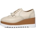thumbnail image 7 of Women's Fashion Tassels Square-Toe Lace-up Platform Wedge Oxford Shoes, 7 of 7