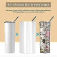 thumbnail image 2 of 8X12 Inch Shrink Wrap Sleeves for Sublimation, 60 pcs White Sublimation Shrink Wraps for Tumblers, Mugs, Cups, 2 of 5