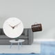 thumbnail image 2 of Reloj de pared decorativo silencioso, organizador redondo de madera, joyero, tablero de fibra de densidad media, ideal para sala de estar, dormitorio,, 2 of 8