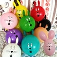 thumbnail image 4 of Premium 50pcs Cute Animal Cartoon Balloons - Colorful Latex Party Balloons for Youngsters Birthday, Graduation, Mother's Day, Father's Day & Holiday Decor (Assorted Colors, Vibrant, Decorative), 4 of 9
