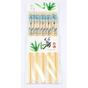 5 Pairs of Wooden Chopsticks with Beautiful Geisha Prints