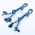 thumbnail image 2 of Dog Rope Knot Toy Cotton Bite Resistant Rope Puppy Toy Puppy Chew Rope for Dog, 2 of 10