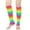 Yellow, variant on Leg Warmers Knit Thermal Elastic Skating Leg Warmer Solid Color Long Boot Socks for Daily Wear Wine One Size
