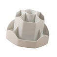 thumbnail image 3 of Portalápices giratorio 360, organizador de bolígrafos creativos para tijeras de borrador de lápiz labial Gris, 3 of 8