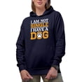 thumbnail image 2 of Funny I Am Not Single I Have a Dog, Navy Blue Hooded Sweatshirt or Hoodie, 2XL, 2 of 5
