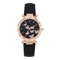 thumbnail image 3 of Relojes de cuarzo para mujer populares, modernos y personalizados, relojes sencillos, cinturones digitales de mariposa, relojes, 3 of 6