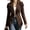 Coffee, variant on Women's Vintage Western Fringe Jacket Cardigan Lapel Open Front Long Sleeve Suede Outerwear with Pockets Retro Fringed Mid Length Coat for Women Casual Boho Style Coffee M