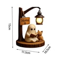thumbnail image 3 of Cute Ghost Reading Lamp, Under Tree Spooky Cute Night Light, Book Lover Desktop Halloween Ornament, Lamp for Bedroom Desk Halloween Home Decor, 3 of 7