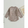 thumbnail image 4 of Bagilaanoe Newborn Baby Girl Knitted Romper Sweater Long Sleeve Print Bodysuit 3M 6M 12M 18M 24M Infant Warm Jumpers Tops Fall Loose Knitwear, 4 of 8