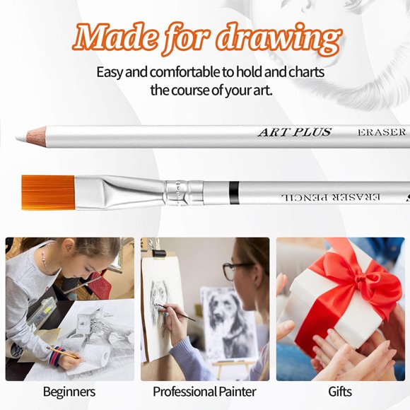 Ruiboury 10piece Stylo Pinceau Ensemble Must-Have pour Tout Artiste S Boîte à Outils Crayon avec Crayon de Dessin au Pinceau 1Set