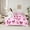 Lightpink, variant on jejeloiu Cartoon Leopard Pattern 7-Piece Twin Bedding Sets,Cute Butterfly Bedding Comforter Set,Pink Glitter Print Sheet Sets For Kids,Ultra Soft Home Decor Reversible