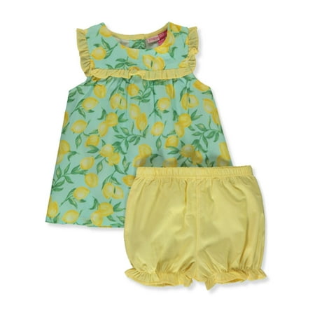 

Penelope Mack Baby Girls 2-Piece Lemon Sundress Set Outfit - mint/yellow 18 months (Infant)