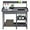 Gray, variant on QISHENSHUI 45.2x17.7x47.6'' (LxWxH) Potting Benches Outdoor Garden Potting Table Work Bench with Removable Sink Drawer Rack Shelves Work Station, Gray