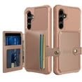 thumbnail image 2 of Allytech Rugged Case for Samsung Galaxy S23 FE Support Magnetic Car Mount, Premium PU Leather Flip Card Cash Holder Pocket Shockproof Anti-Fall Back Case for Samsung Galaxy S23 FE - Rosegold, 2 of 7