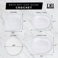 thumbnail image 2 of DII Bath Rugs Soft & Plush Oval Mauve Cotton Bath Mat, 21" x 34", Reversible, 2 of 6