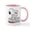 White/Pink Inside, variant on CafePress - Happiness Is A Valentine Mugs - 11 oz Ceramic Mug - Novelty Coffee Tea Cup