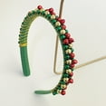 thumbnail image 4 of Yoyauz Christmas Bell Headband Ladies Girl Cute Silver Green Red Headband Christmas Holiday Iewelry, 4 of 5