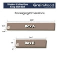 thumbnail image 7 of Grain Wood Furniture Shaker Solid Wood Slat Bed (Cherry, King), 7 of 7