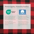 thumbnail image 4 of Great Bay Home Printed Flannel Sheet Set - 100% Turkish Cotton - Double Brushed - Twin, Buffalo Check - Red / Black, 4 of 6