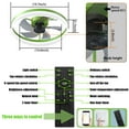 thumbnail image 4 of Bedroom Ceiling Fan with Lights, Low Profile Ceiling Fan Light with App & Remote Contorl, Flush Mount Fan Light with 5 Blades and 6 Wind Speeds for Bedroom Living Room (Green), 4 of 9